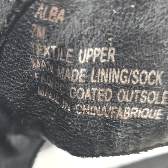 Charlotte Russe Alba Black Vegan Suede, Open Toe, Block Heel Women's Size 7M - Picture 10 of 11